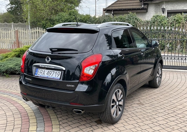 SsangYong Korando cena 48500 przebieg: 82000, rok produkcji 2016 z Mordy małe 232